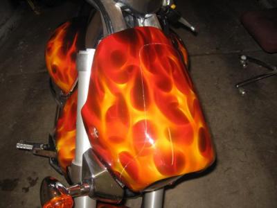 Flaming Suzuki 4